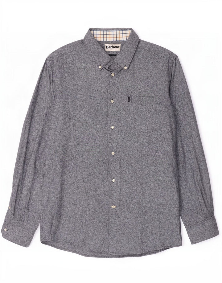 Camasa Barbour Tailored Fit Bumbac albastru mediu