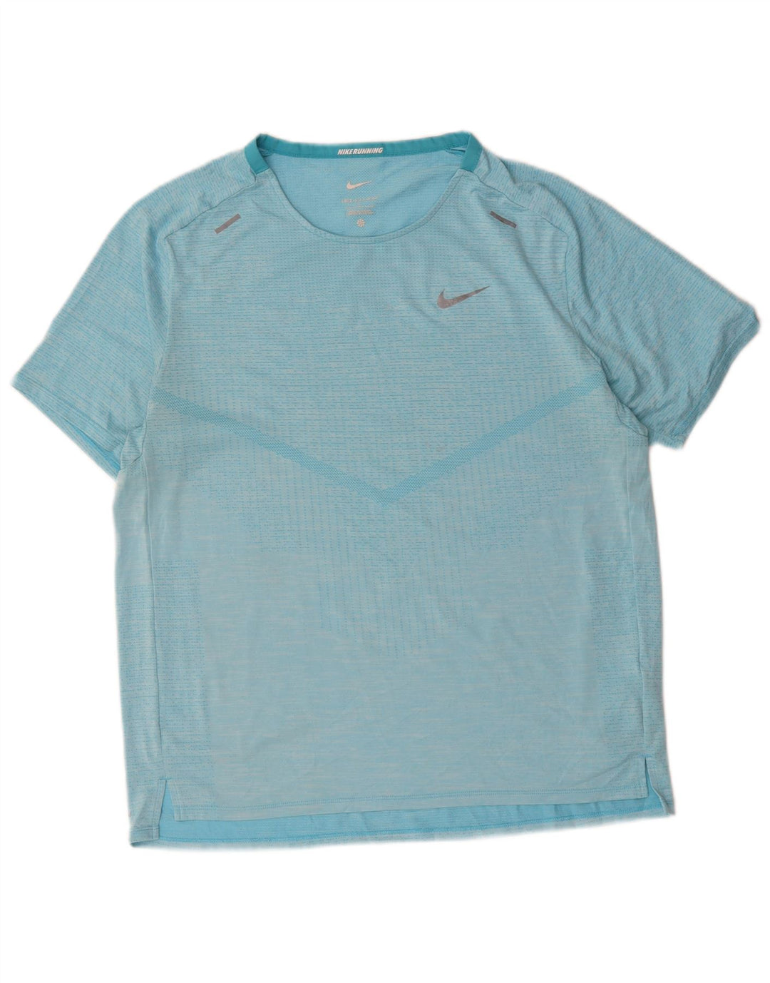 Tricou Nike Dri Fit pentru bărbați Top mare, albastru, poliester cu dungi