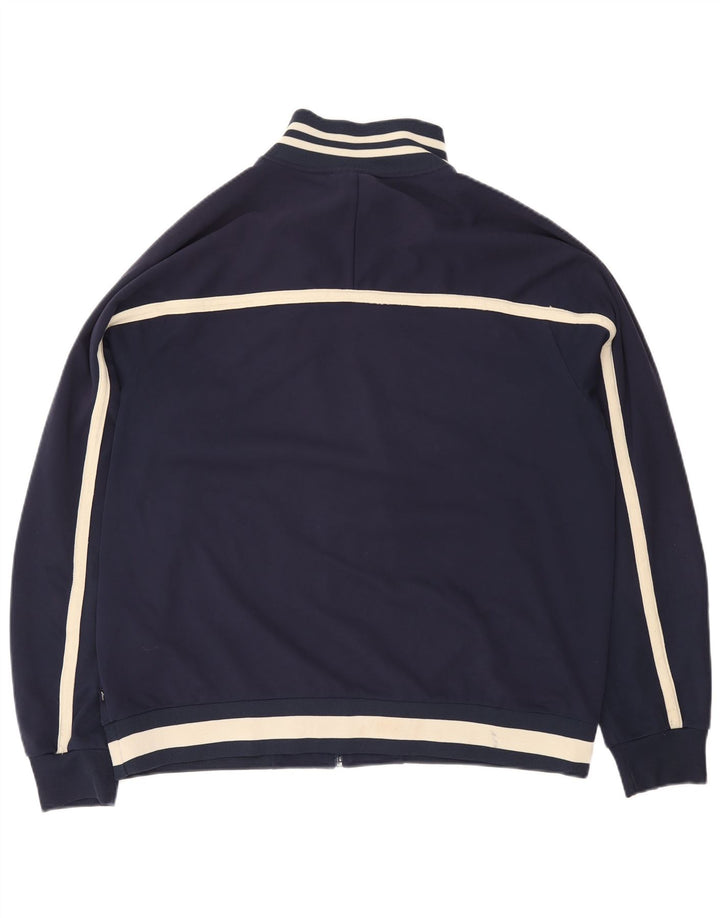 Jachetă de trening pentru bărbați ASICS, XL, albastru bleumarin, poliester color bloc