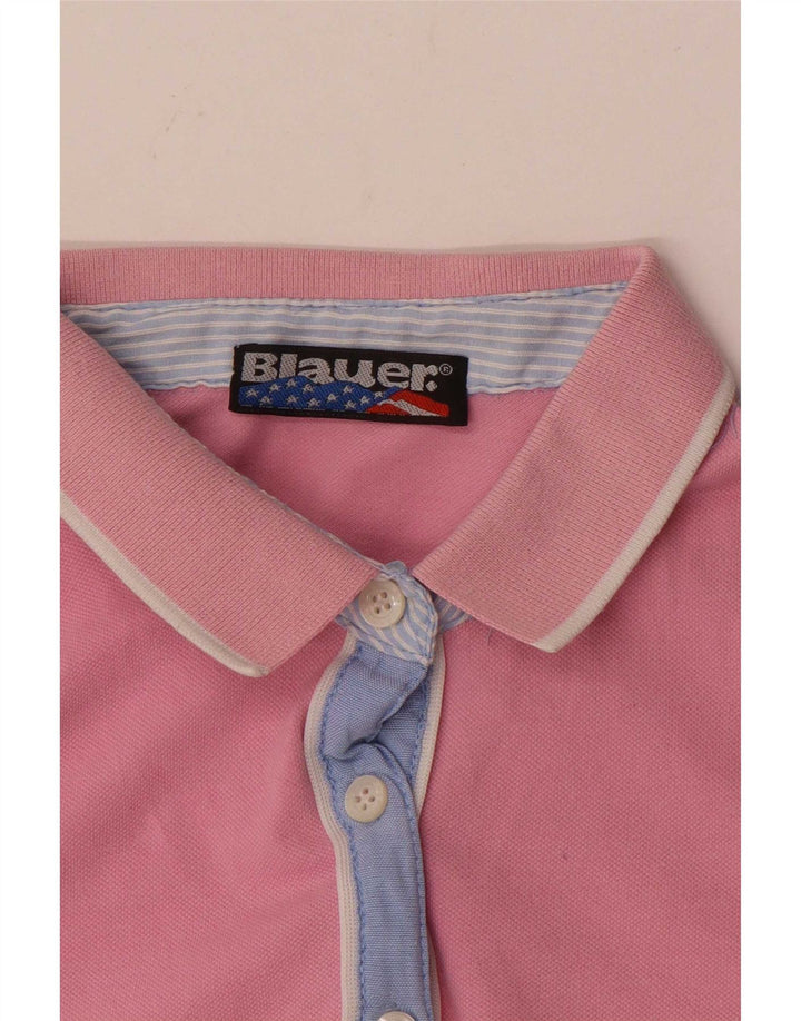 Tricou polo Blauer pentru femei UK 12 Roz mediu