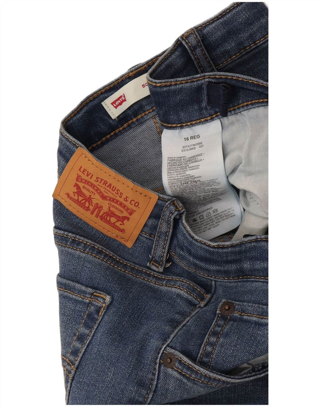 Levi's Fete 15-16 Ani L32 L27 Bumbac Albastru