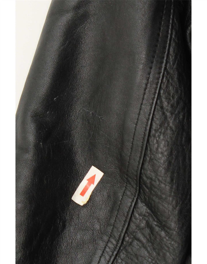 Jachetă de piele pentru femei Regina Schrecker UK 10 Small Black