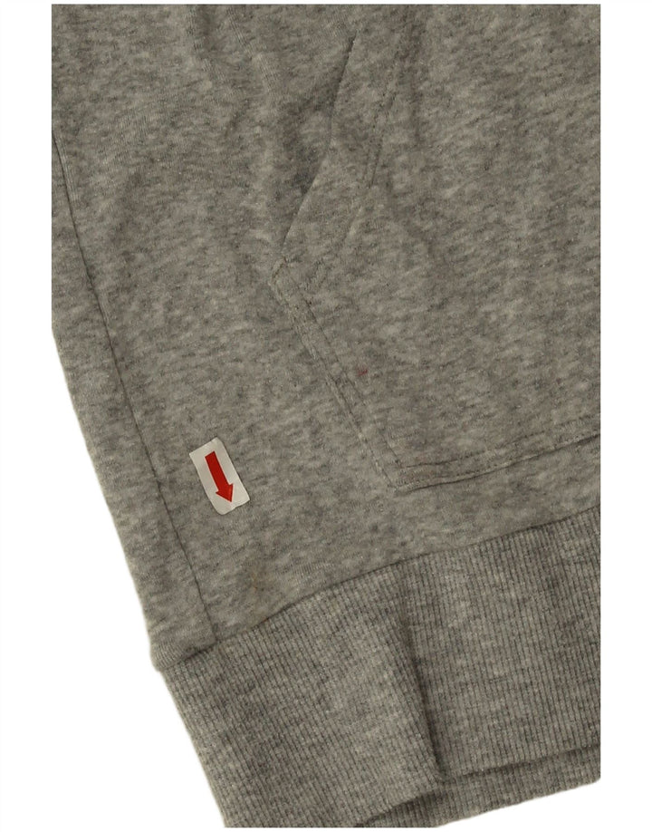 Pulover Calvin Klein pentru bărbați, cu fermoar, bumbac, gri mediu