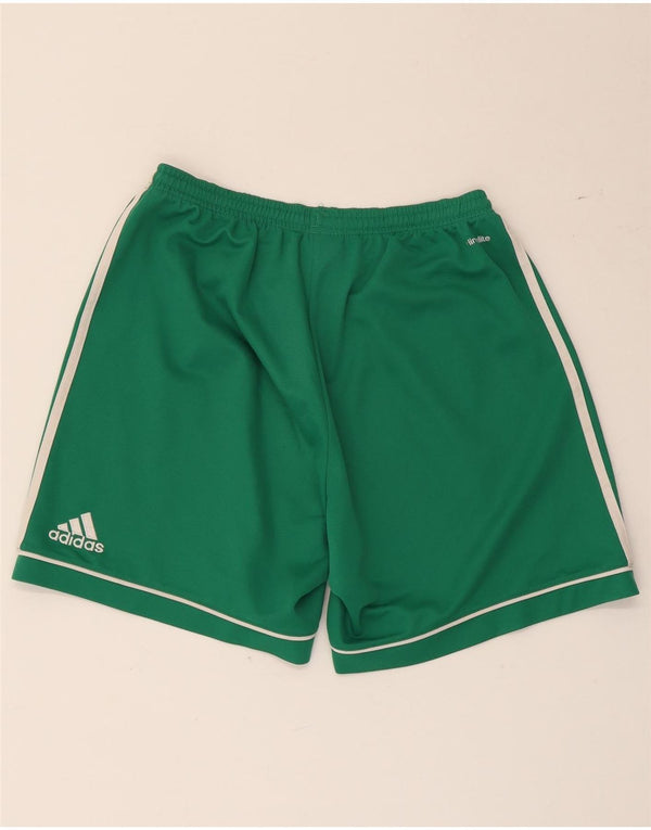 Pantaloni scurți sport pentru bărbați Adidas Climalite, poliester verde mediu