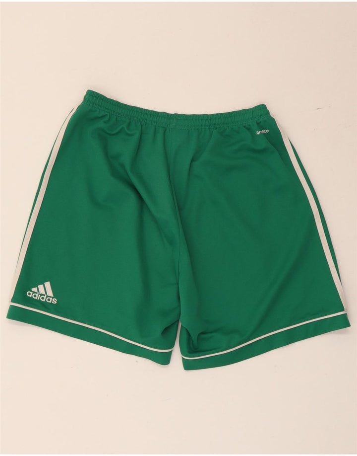 Pantaloni scurți sport pentru bărbați Adidas Climalite, poliester verde mediu