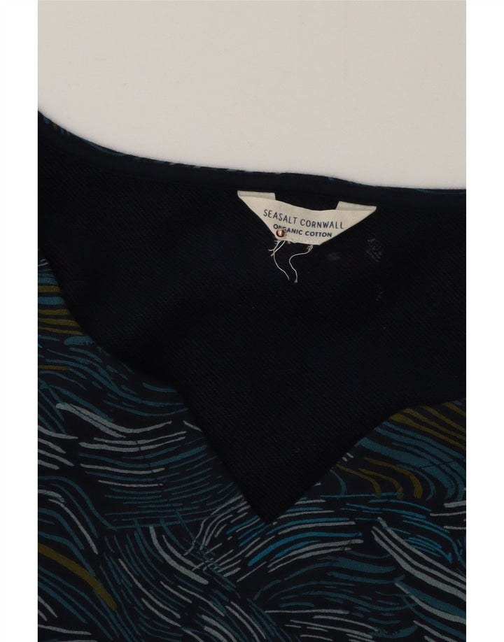 SEASALT CORNWALL Rochie schimbătoare pentru femei cu model abstract UK 16 mare albastru