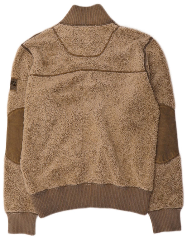 Jachetă fleece pentru bărbați Think Pink UK 38 Medium Bej Acrilic