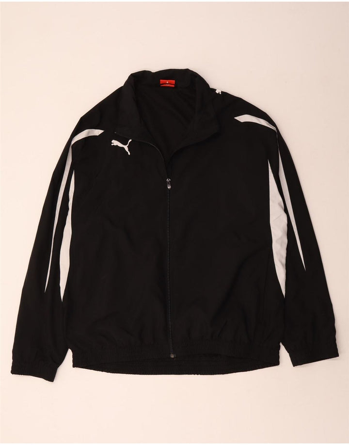 Jachetă de trening pentru bărbați PUMA, XL, poliester color bloc negru