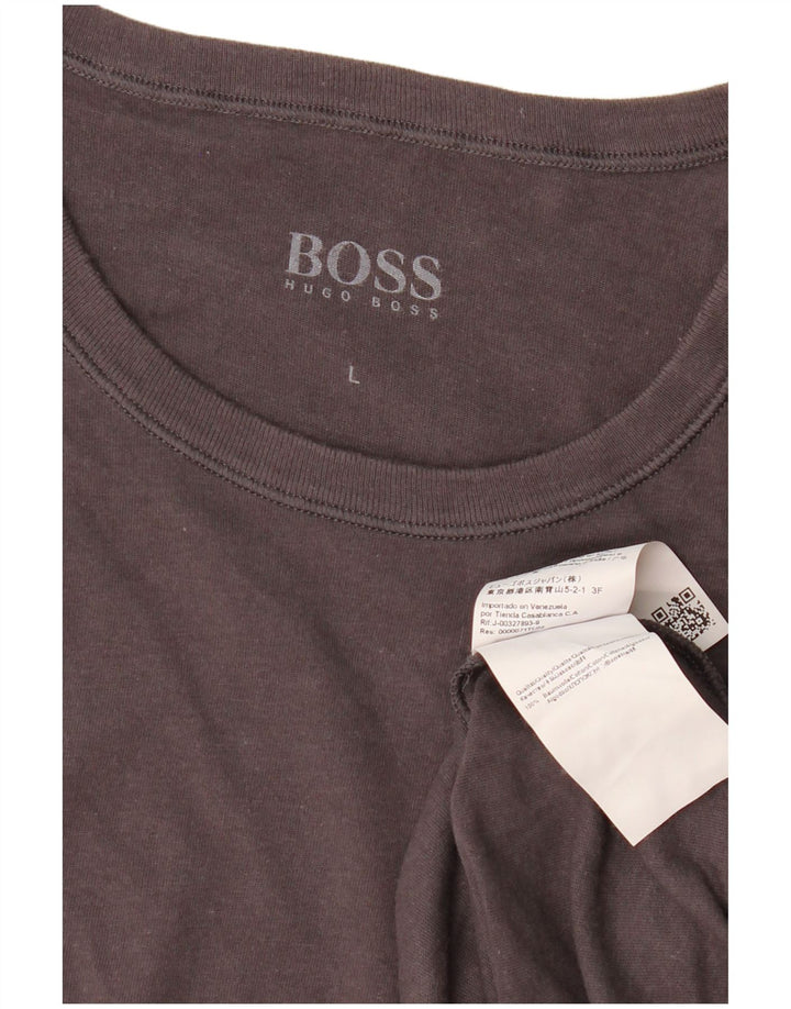 Tricou pentru bărbați HUGO BOSS Top mare bumbac gri