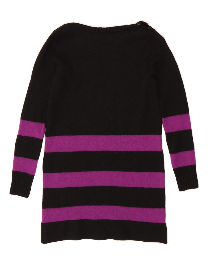 MAX & CO. Womens Boat Neck Jumper Sweater UK 8 Small Black Striped Vintage Max & Co. and Second-Hand Max & Co. from Messina Hembry 