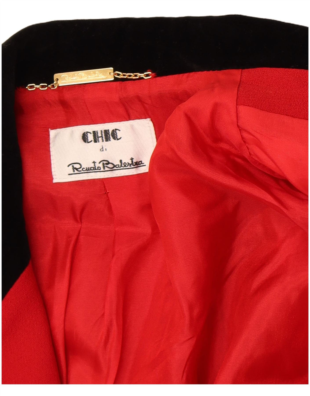 Renato Balestra Jachetă Blazer Chic cu 3 nasturi pentru femei IT 40 Small Red Classic