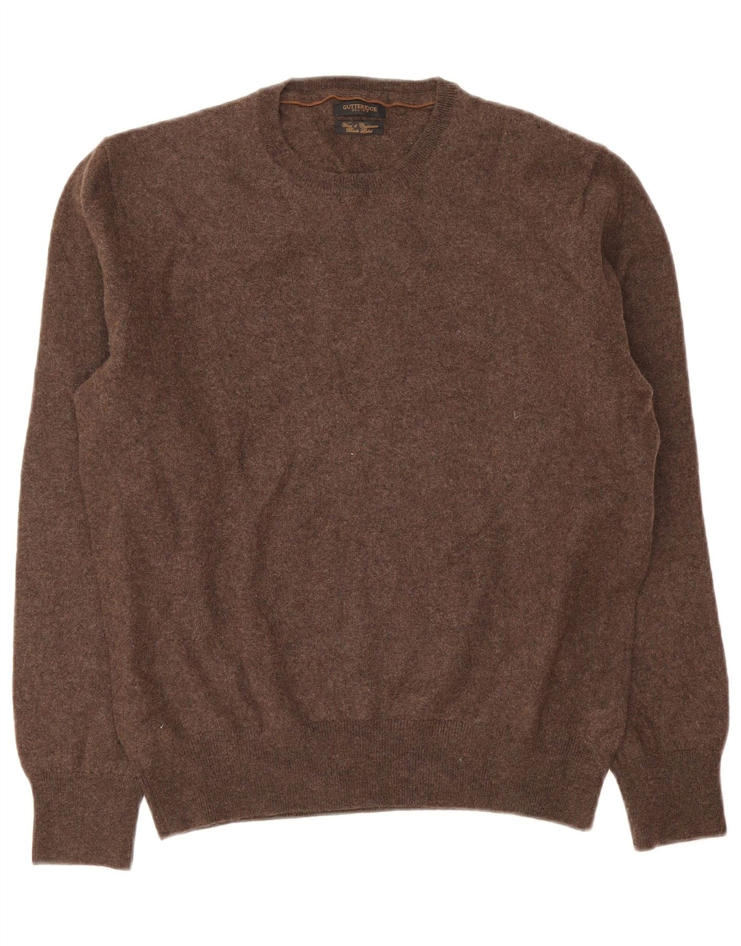 Pulover pentru femei Gutteridge cu decolteu triplu UK 18 XL Lână maro