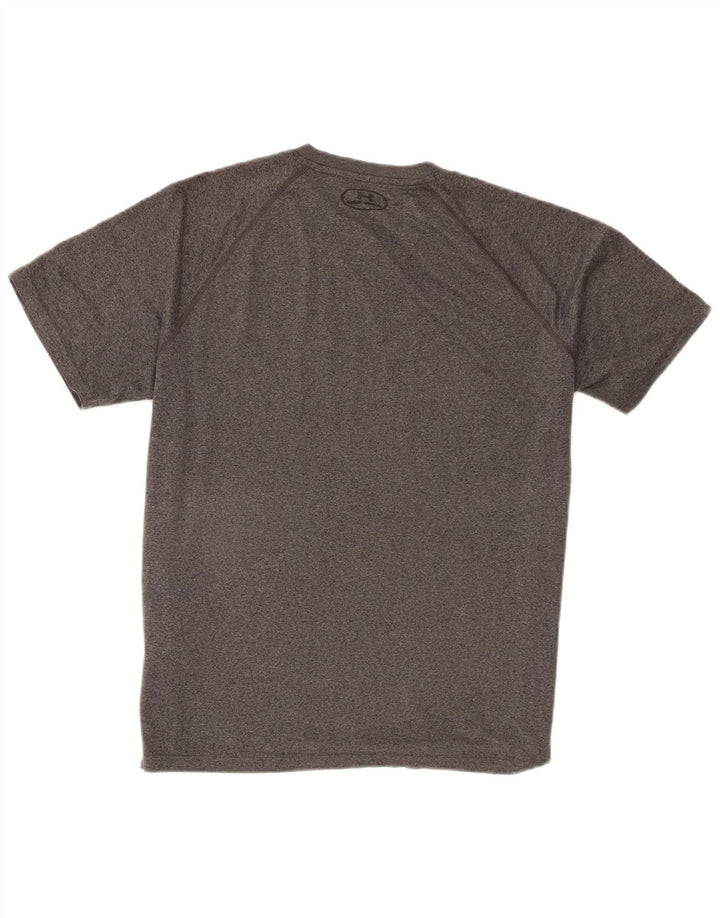 Tricou Under Armour pentru bărbați Top mare, gri poliester pătat