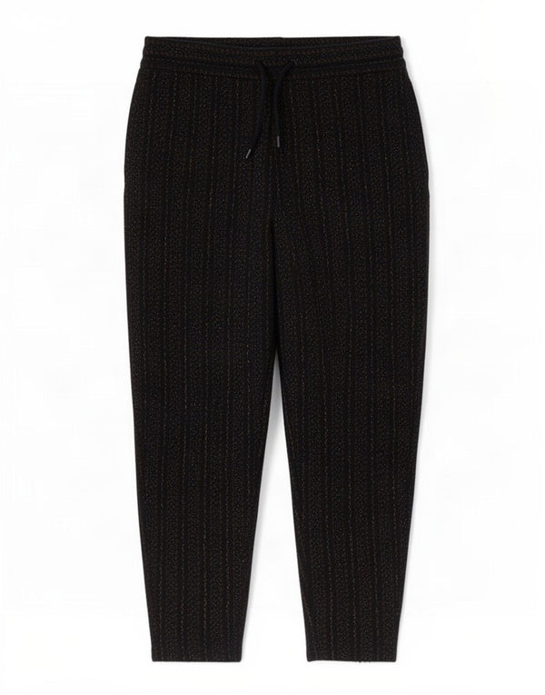 Pantaloni casual drepti pentru bărbați Zara Mari L32 L27 Poliester cu dungi negre