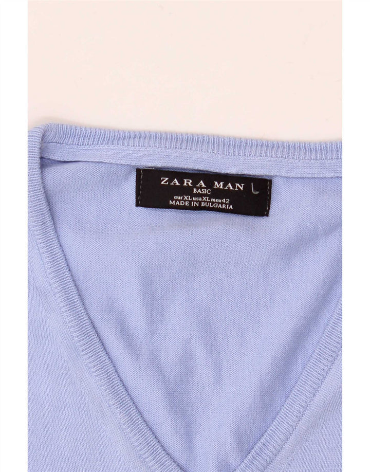 Zara Barbati Vesta Tank Top XL Albastru