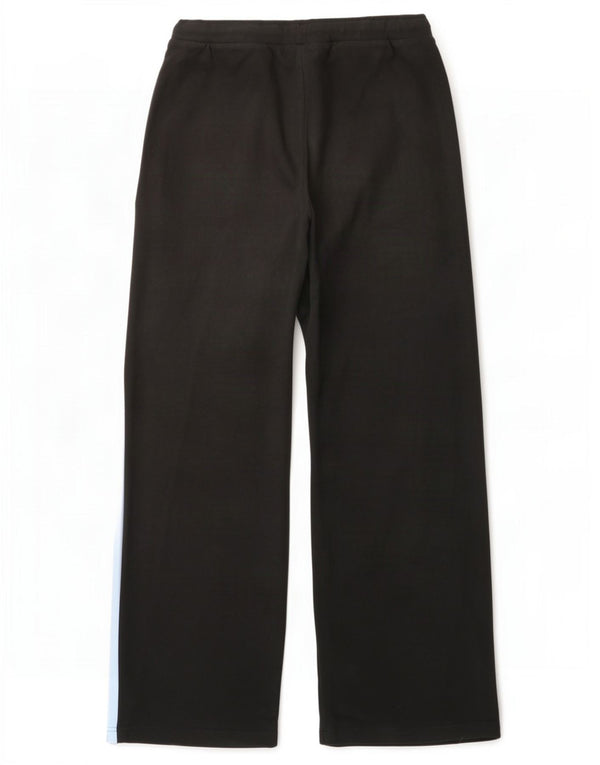 Pantaloni de trening Adidas pentru femei cu picioare largi UK 14, mare, negru, bloc de culoare
