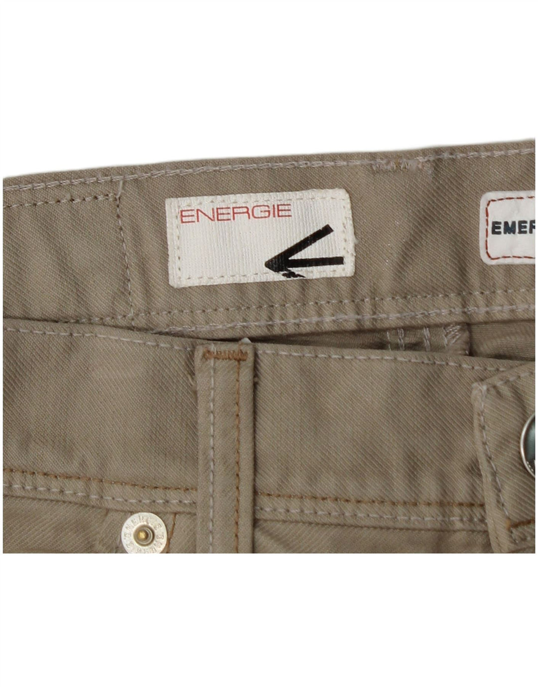 ENERGIE Pantaloni casual drepti pentru bărbați Emerson L33 L32 bumbac bej