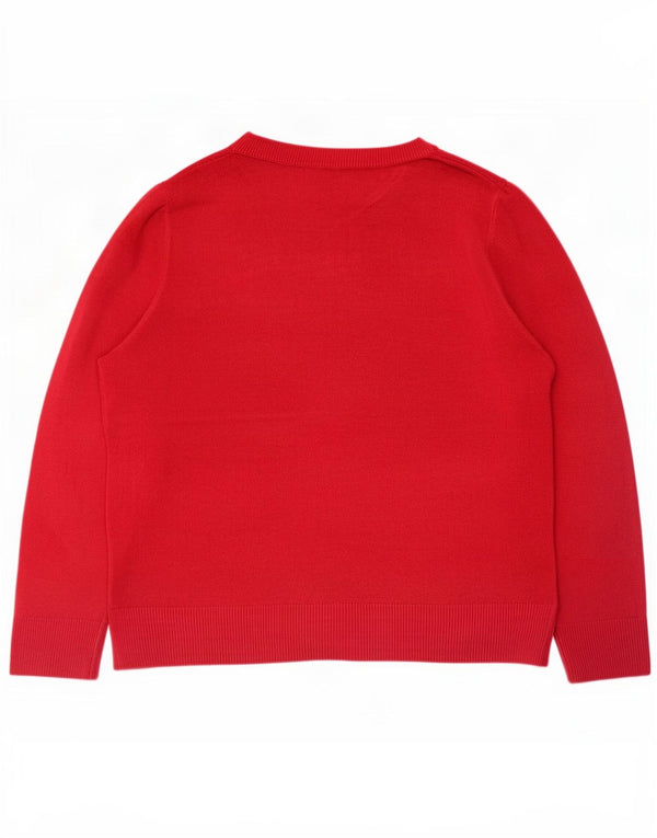 Pulover pentru femei Marks & Spencer, cu gât de barcă, UK 14, acrilic, roz mediu