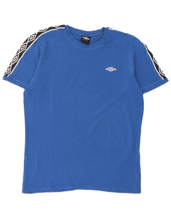 Tricou grafic pentru bărbați Umbro Top Medium Blue Colorblock
