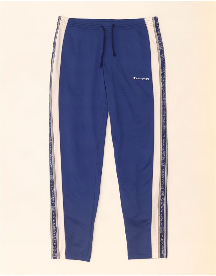 Pantaloni de trening grafic pentru bărbați Champion XL, albastru, bloc de culoare