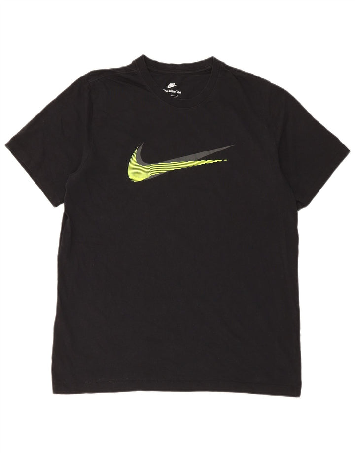 Tricou grafic pentru bărbați NIKE Top mare din bumbac negru