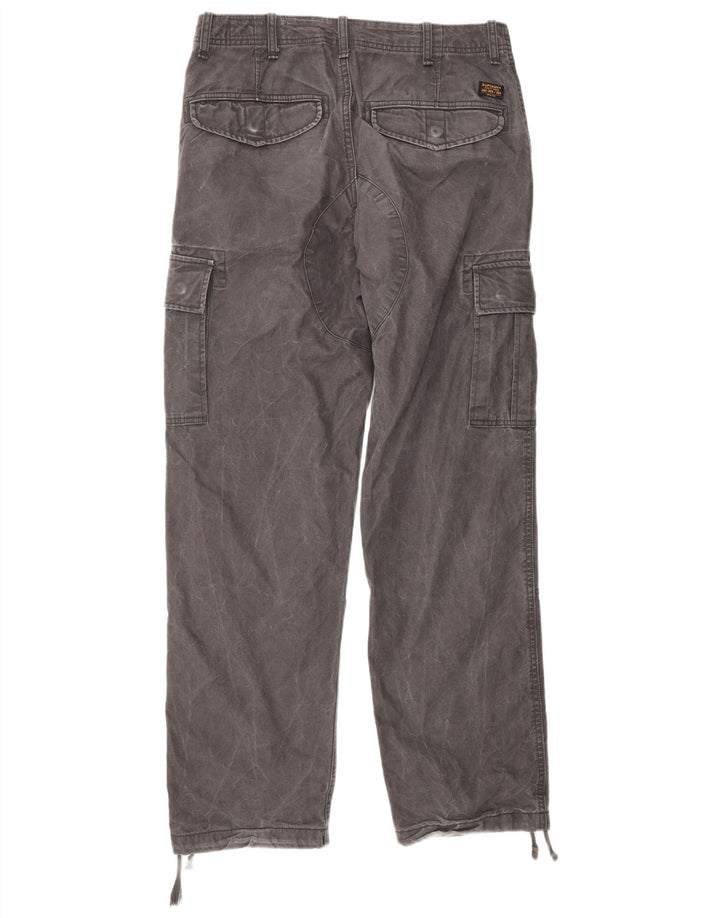 Pantaloni cargo drepti pentru bărbați Superdry W30 L32 bumbac gri