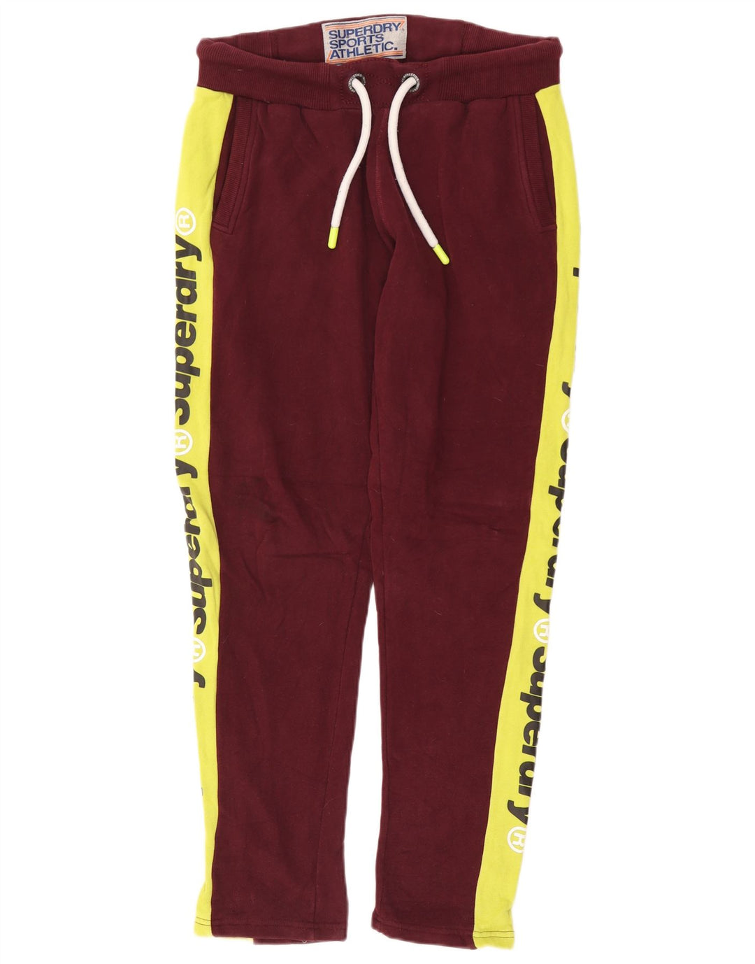 Pantaloni de trening grafic pentru bărbați Superdry, color burgund mediu