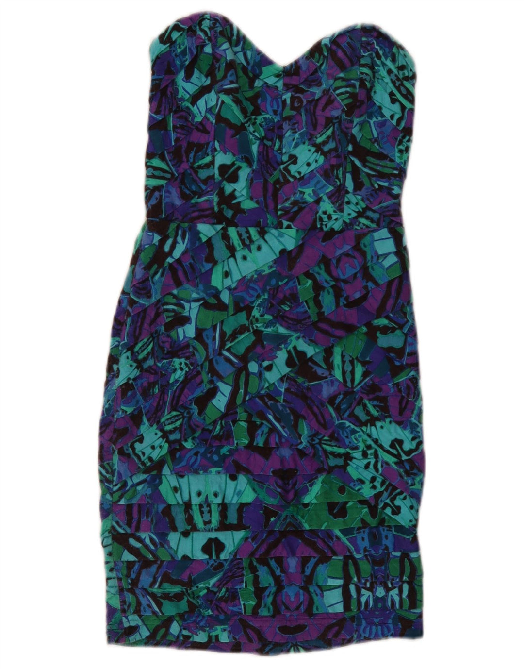 Rochie fără bretele pentru femei Lipsy UK 8 Small Multicolor Geometric Viscose