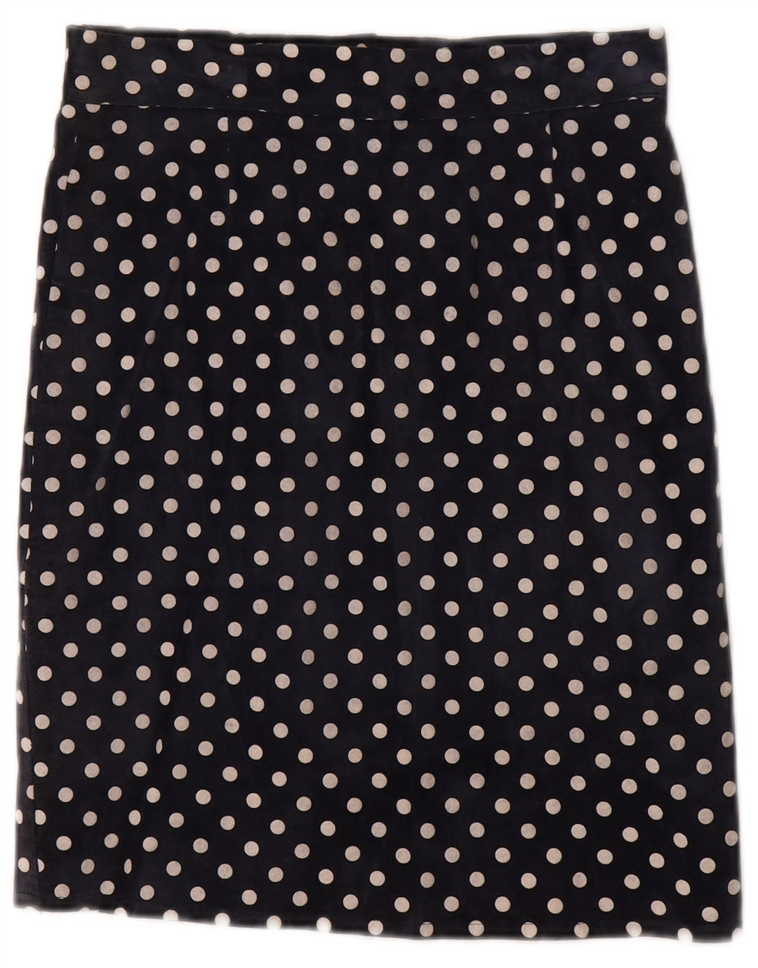 Fusta Dreaptă Vintage Femei W28 Medium Bleumarin Buline