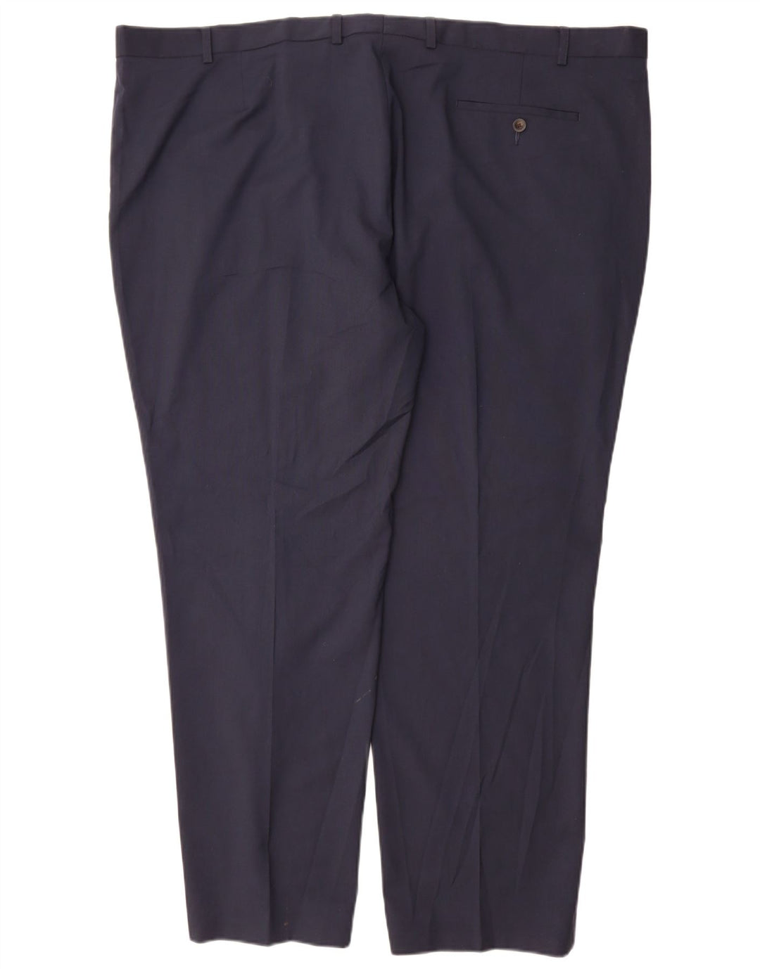 Pantaloni de costum drepți croiți pentru bărbați Marks & Spencer L48 L31 bleumarin