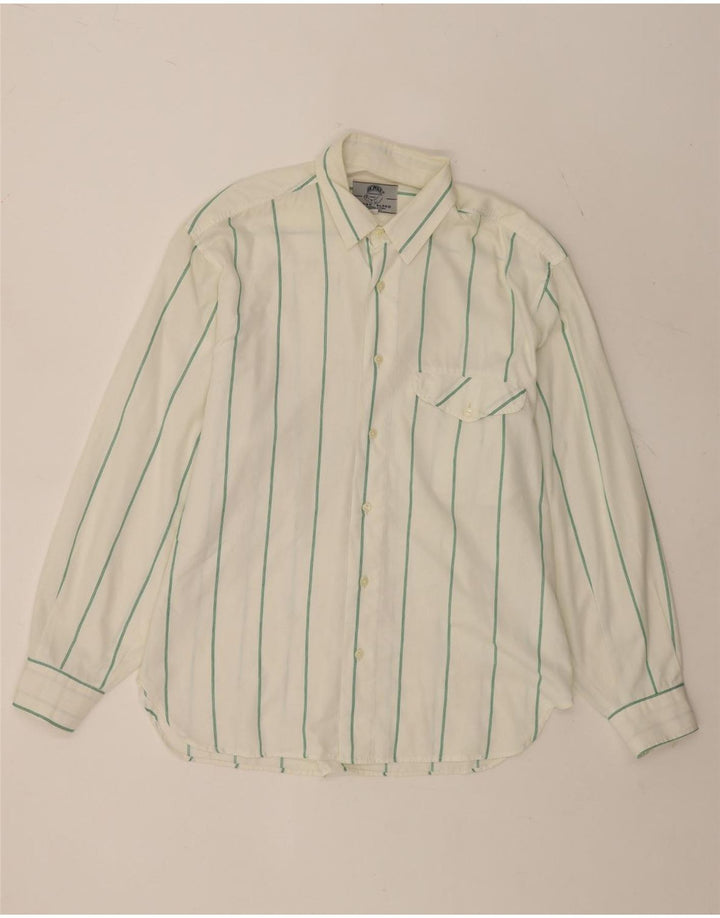 Cămașă Vintage pentru bărbați Medium, în dungi albe