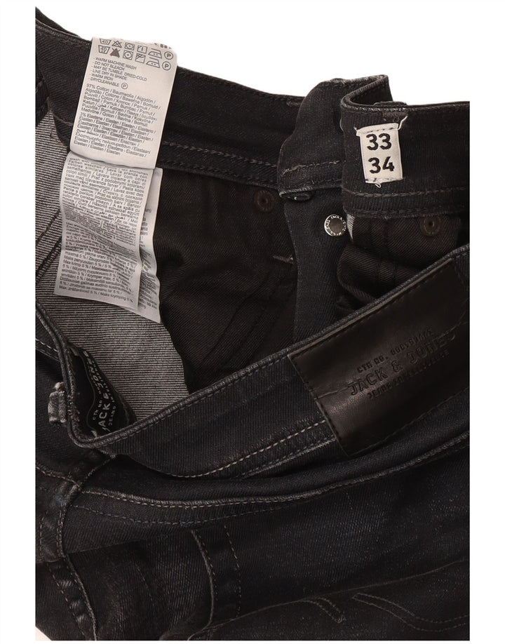Blugi Jack & Jones Tim Slim pentru bărbați W33 L34 bumbac gri