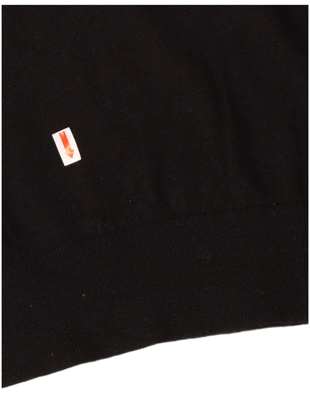 Pulover pentru bărbați Armani Exchange cu gât rulat din lână virgină mică, neagră