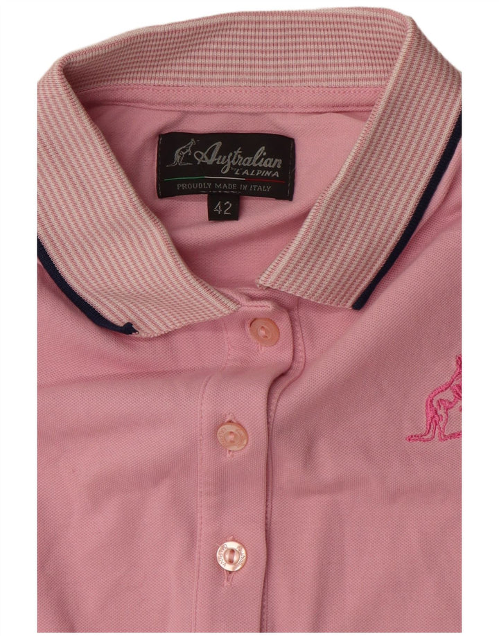 AUSTRALIAN L'ALPINA Tricou Polo Femei IT 42 Roz Mediu