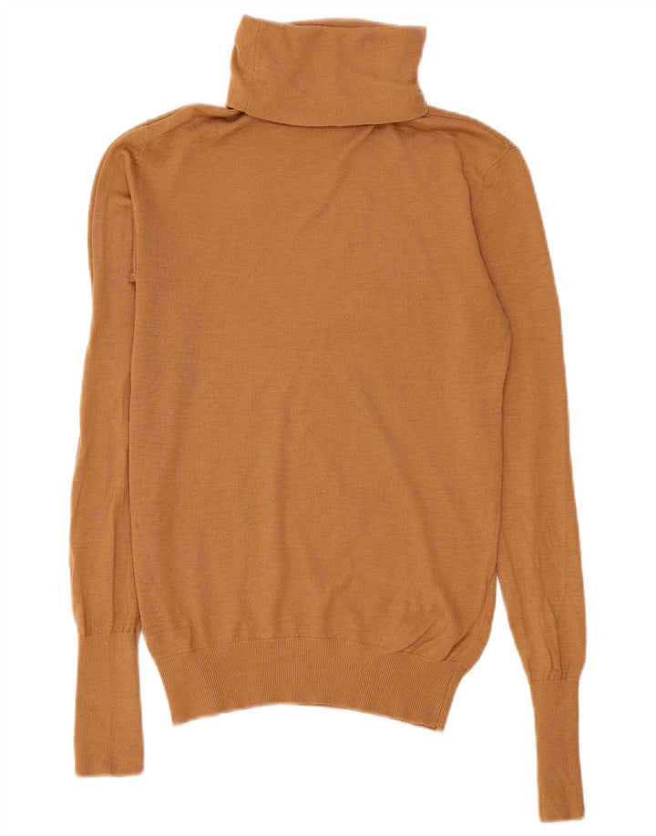 Pulover pentru femei cu gât rulat Zara UK 12 Maro Mediu Modal