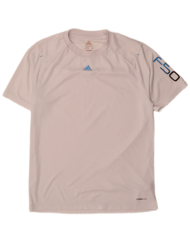 Tricou grafic Adidas F50 pentru bărbați Top Medium Alb Poliester