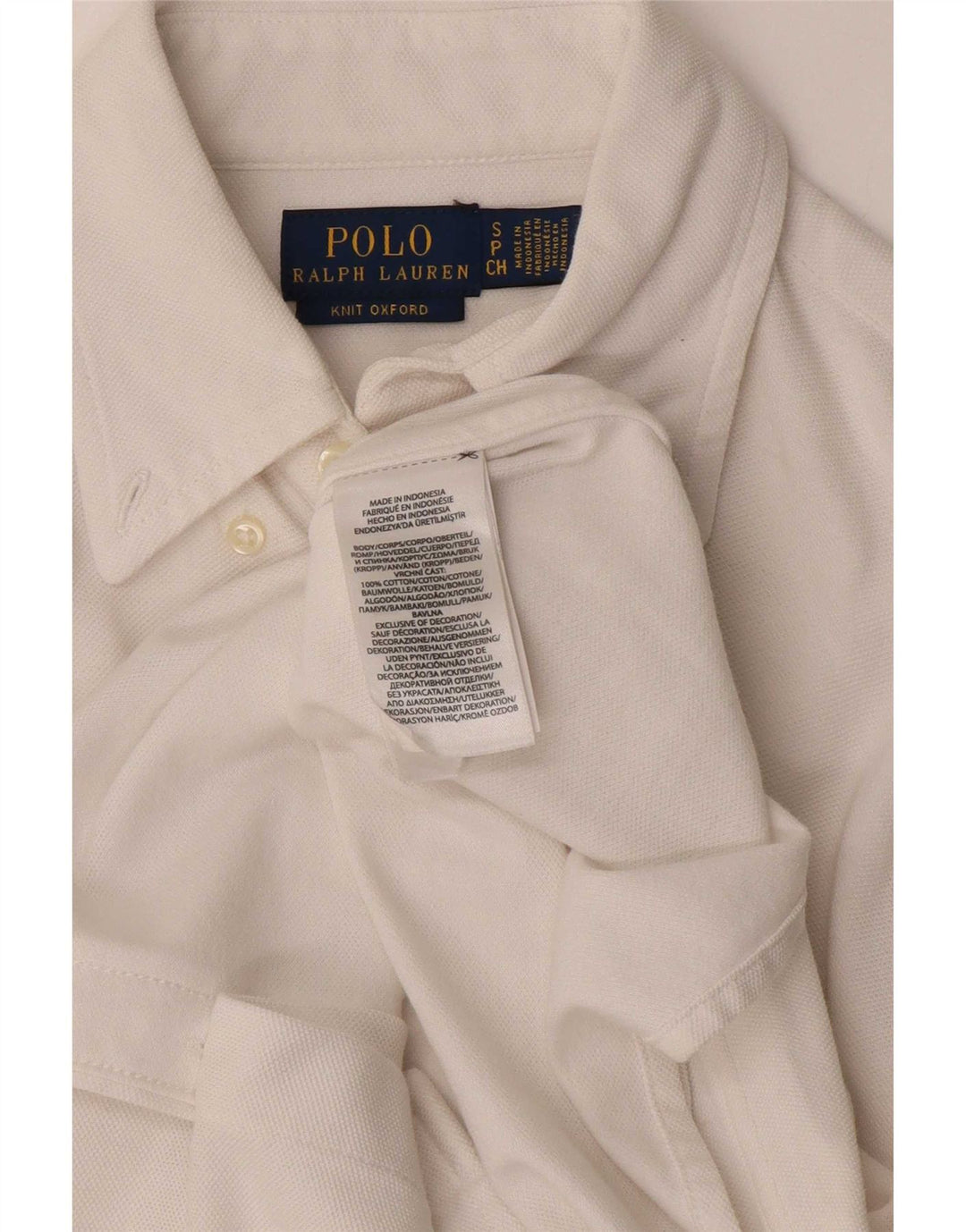 Cămașă Polo Ralph Lauren pentru bărbați, bumbac alb mic