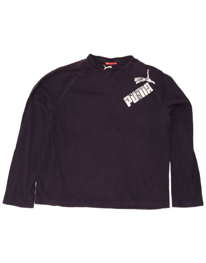 Tricou cu mânecă lungă Puma pentru bărbați, 2XL, bleumarin, bumbac