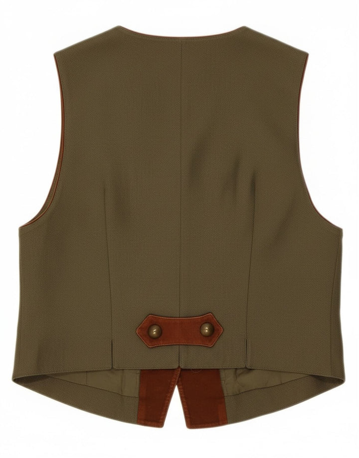 Vestă pentru femei C&A UK 14 Medium Khaki Floral Linen
