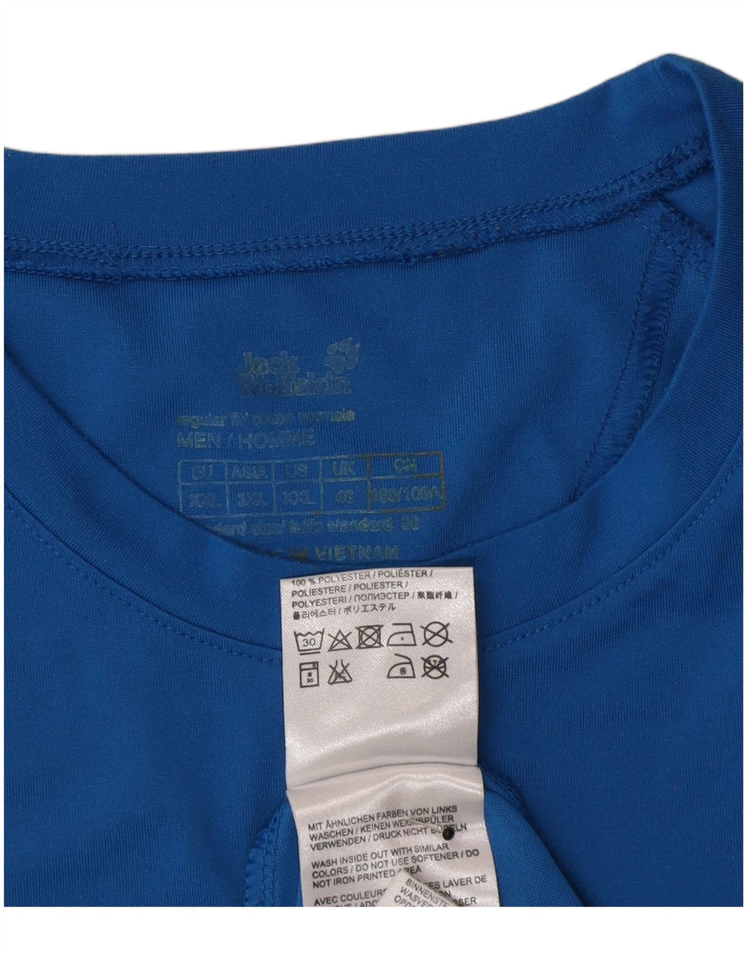 Tricou Jack Wolfskin pentru bărbați Top UK 46 2XL Albastru Poliester