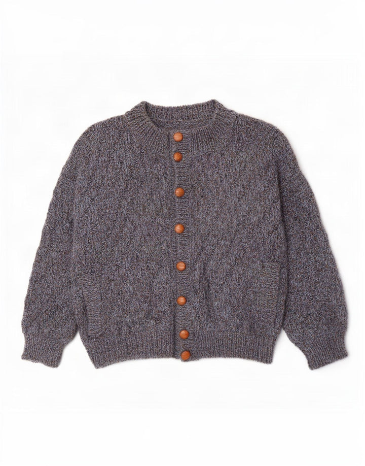 Cardigan Vintage pentru bărbați, mare, bleumarin