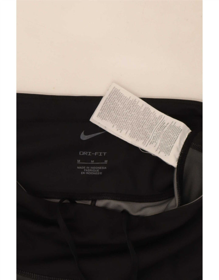 Leggings crop Nike Dri Fit pentru femei UK 12 Poliester mediu negru