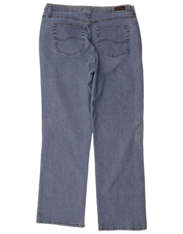 Blugi drepti Lee pentru femei, cu croiala relaxată, US 18 2XL W36 L33, bumbac albastru