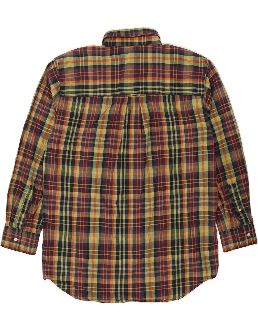 CHAPS Mens Easy Care Shirt Large Multicoloured Check Cotton Vintage Chaps and Second-Hand Chaps from Messina Hembry 