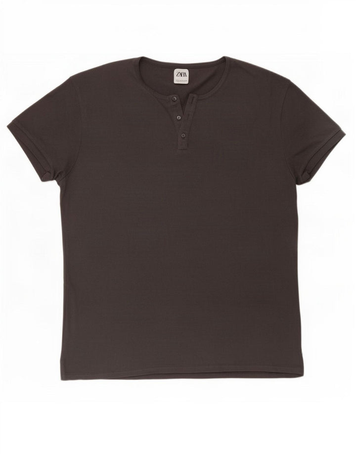 Tricou pentru bărbați Zara Top XL Gri