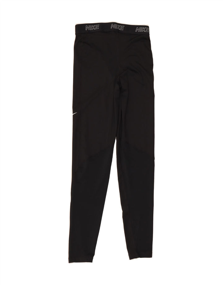 NIKE Womens Dri Fit Graphic Leggings UK 8 Small  Black Vintage Nike and Second-Hand Nike from Messina Hembry 