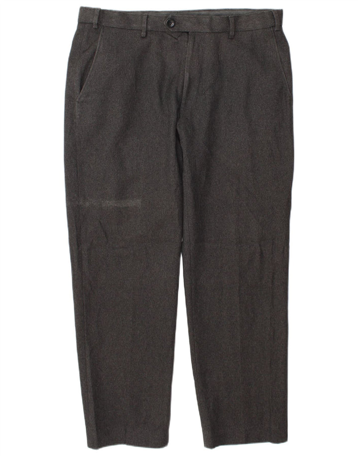 Pantaloni casual pentru bărbați Marks & Spencer, cu ajustare normală, L34 L29, poliester gri
