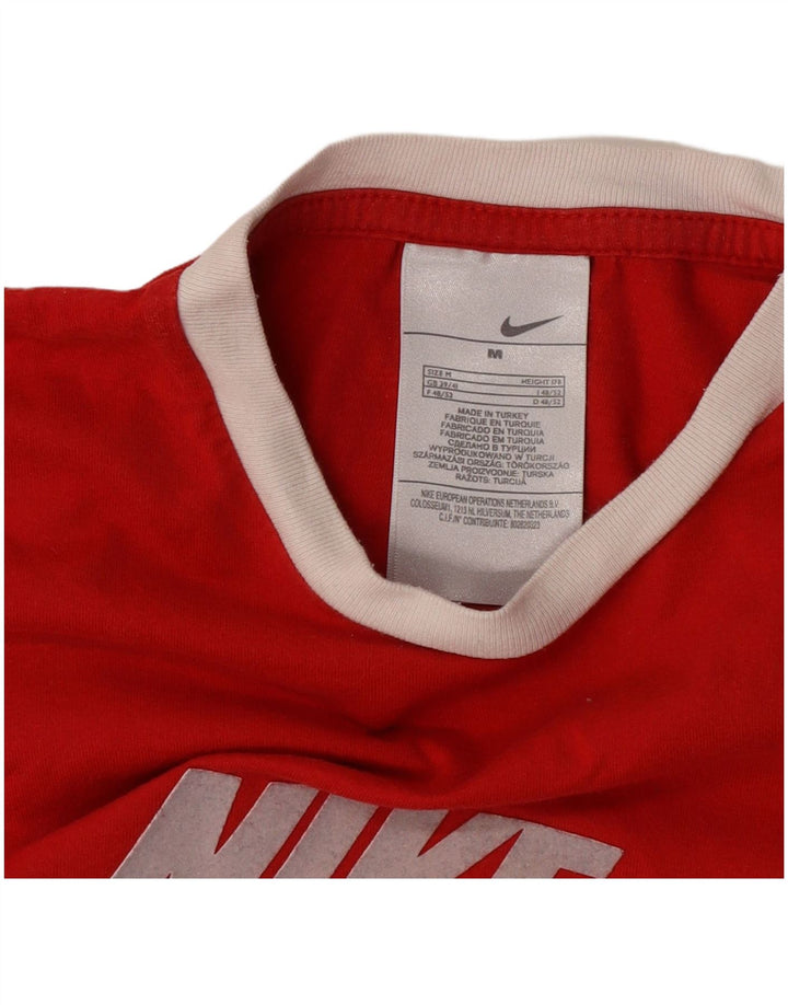 Tricou grafic Nike pentru bărbați Top UK 39/40 Bumbac roșu mediu