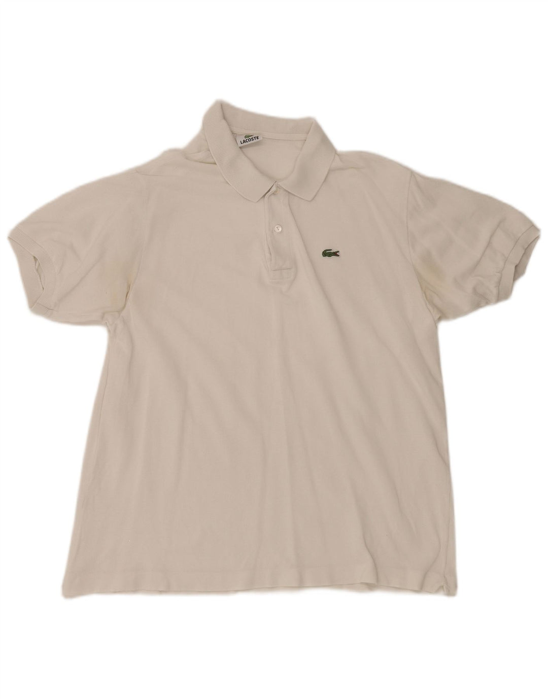 Tricou polo pentru bărbați Lacoste Mărimea 6 XL Alb