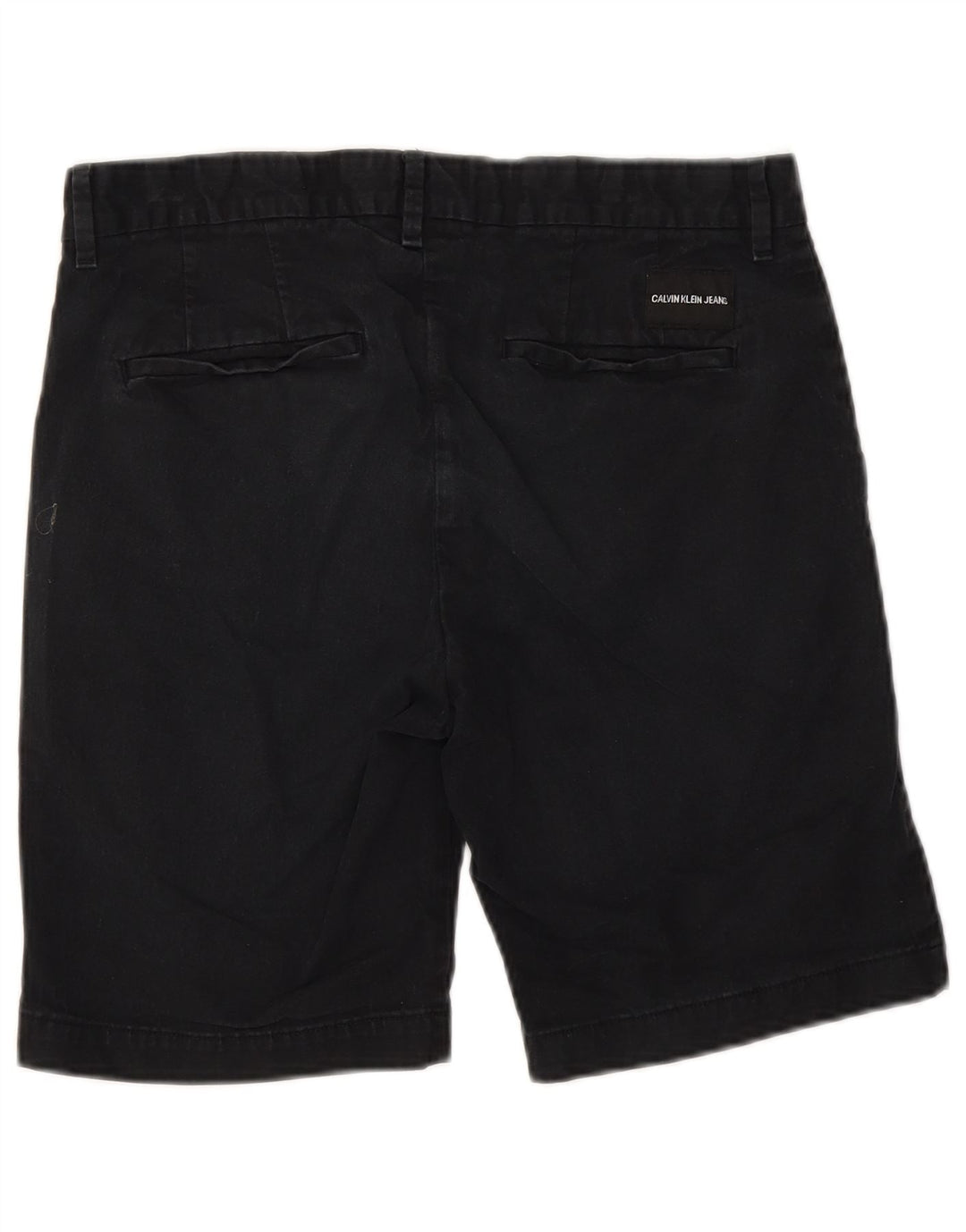 Pantaloni scurți chino pentru bărbați Calvin Klein W30, bumbac albastru bleumarin mediu